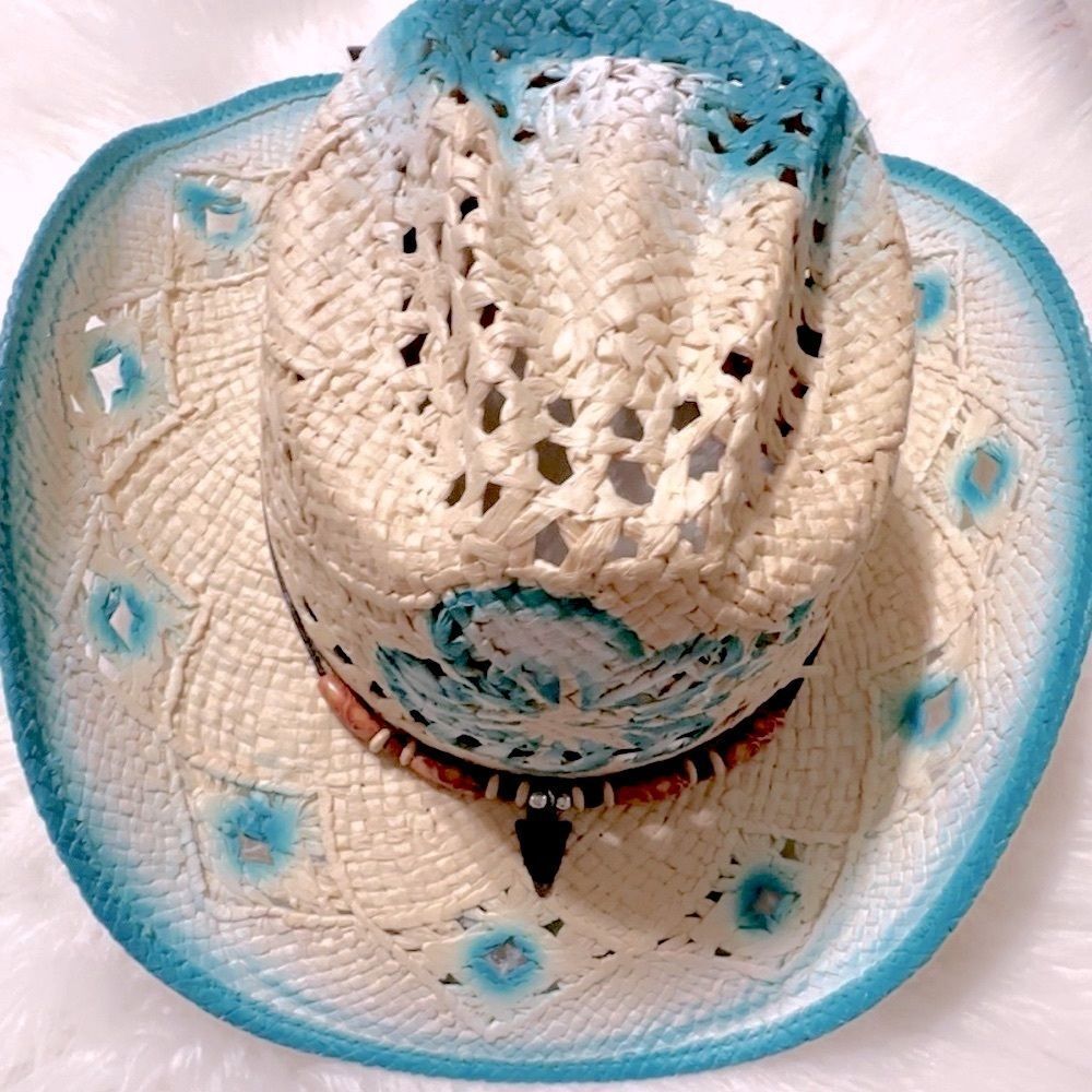 BULLHIDE PURE COUNTRY WESTERN STRAW HAT BEAUTIFUL SIZE L/XL NWOT